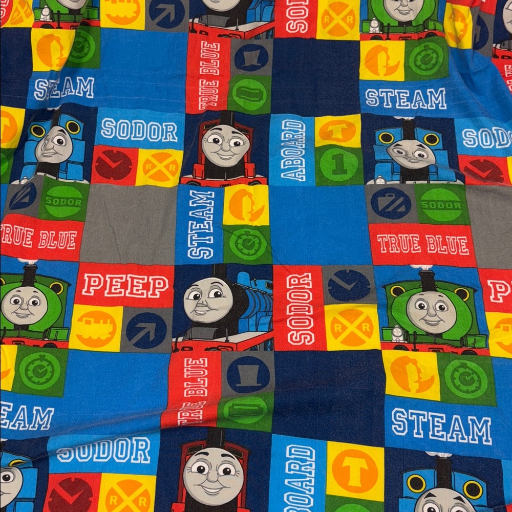 THOMAS The TRAIN Toddler/ Crib Bed Flat Sheet